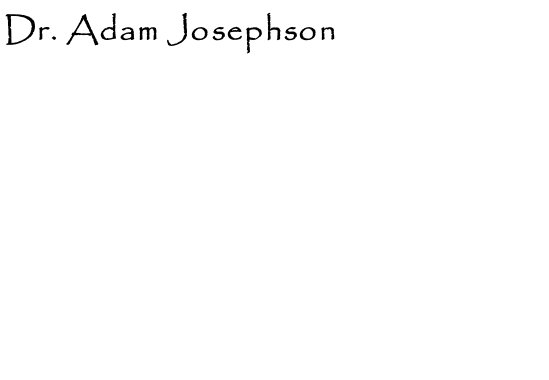 Dr. Adam Josephson
